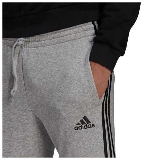 Adidas Ανδρικό παντελόνι φόρμας Essentials Fleece Fitted 3-Stripes Pants